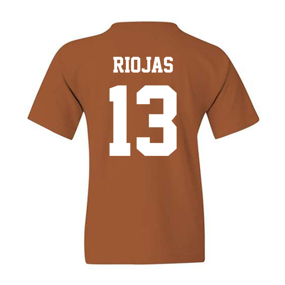 Texas - NCAA Baseball : Ruger Riojas - Classic Shersey Youth T-Shirt-1