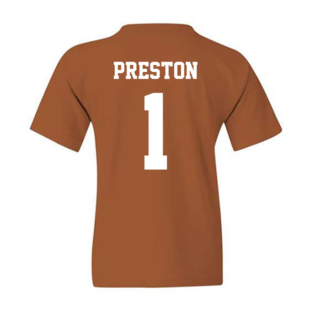 Texas - NCAA Women's Basketball : Bryanna Preston - Classic Shersey Youth T-Shirt-1