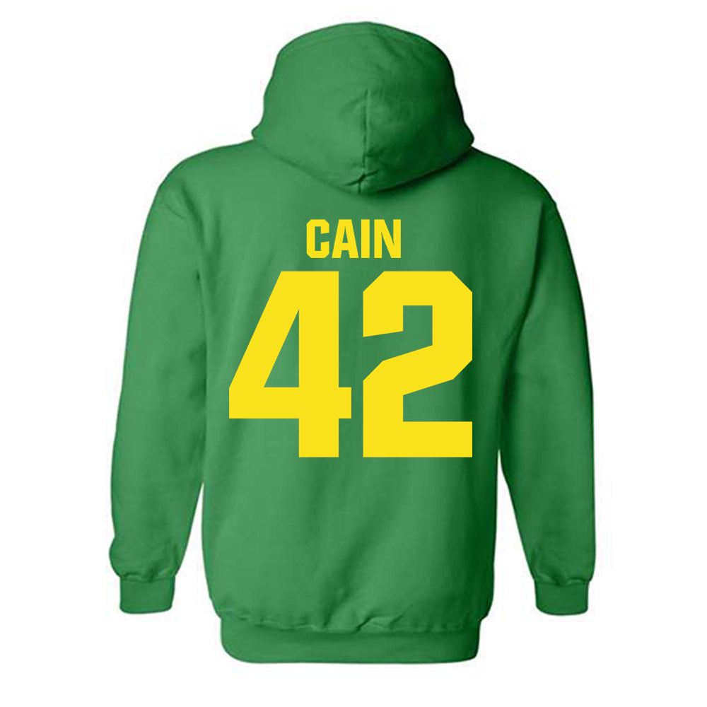 Oregon - NCAA Women's Basketball : Avary Cain - Sports Shersey Hooded Sweatshirt-1