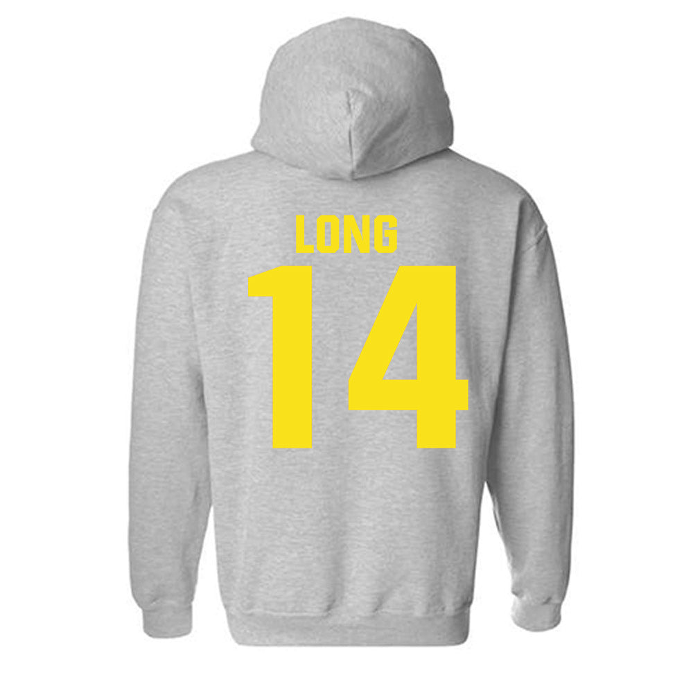 Oregon - NCAA Women's Basketball : Ari Long - Sports Shersey Hooded Sweatshirt-1