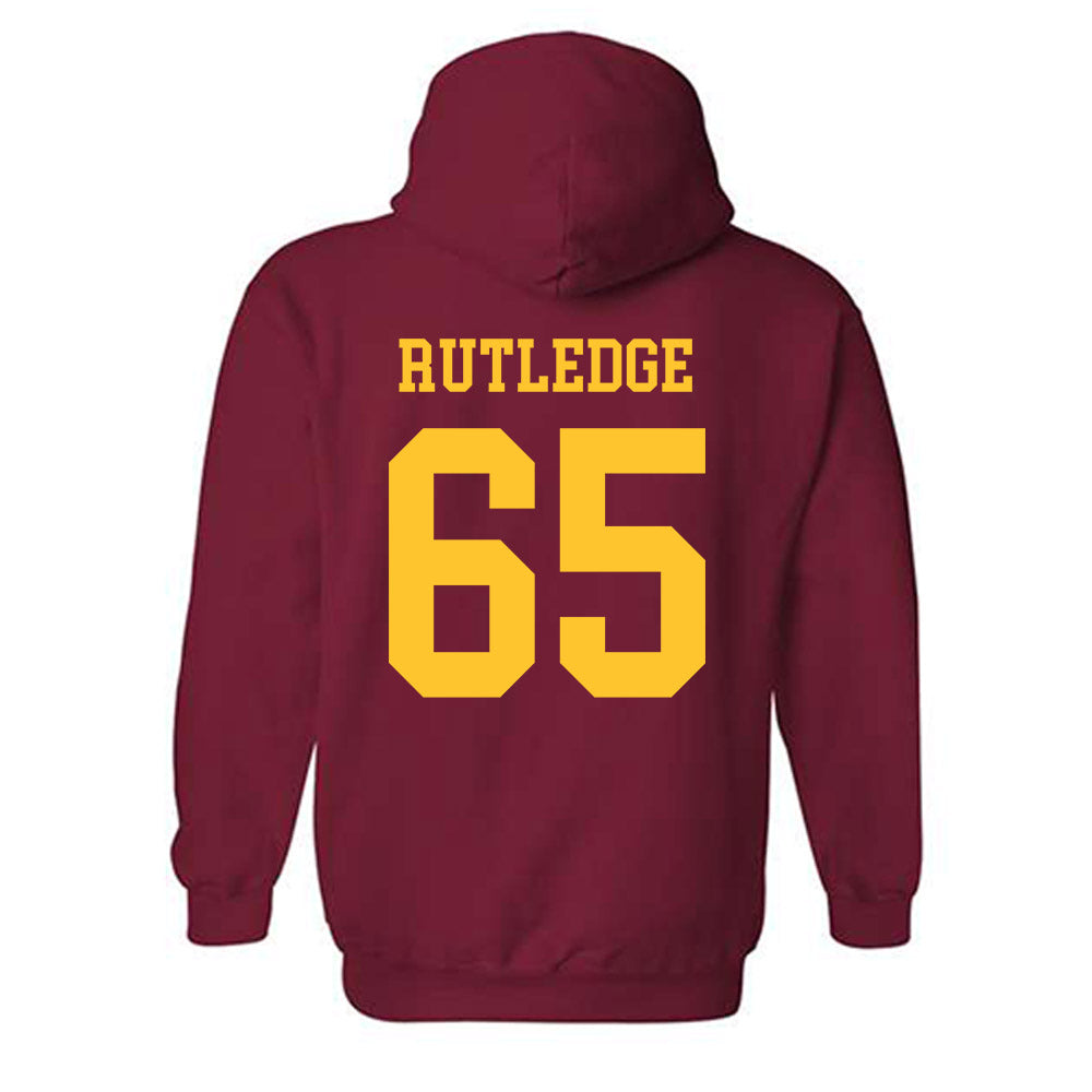 Iowa State - NCAA Football : Garret Rutledge - Sports Shersey Hooded Sweatshirt-1