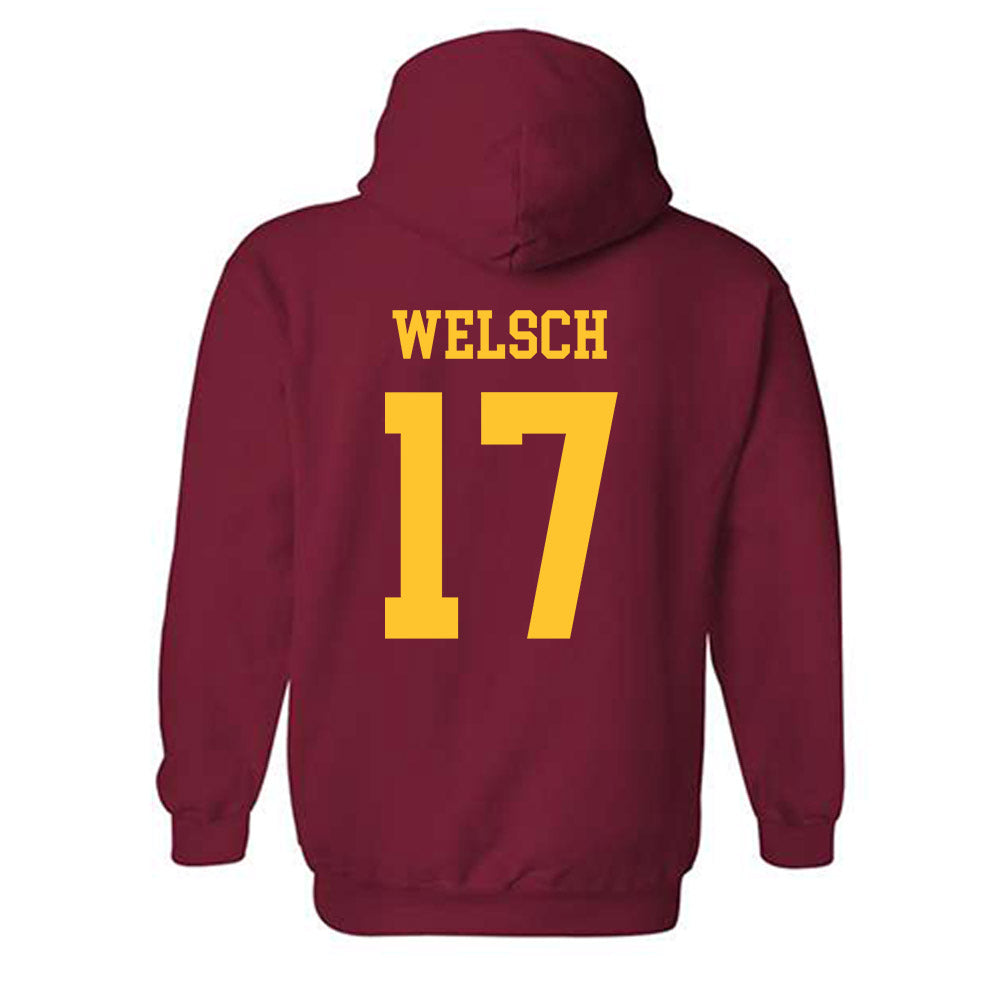 Iowa State - NCAA Football : Connor Welsch - Sports Shersey Hooded Sweatshirt-1