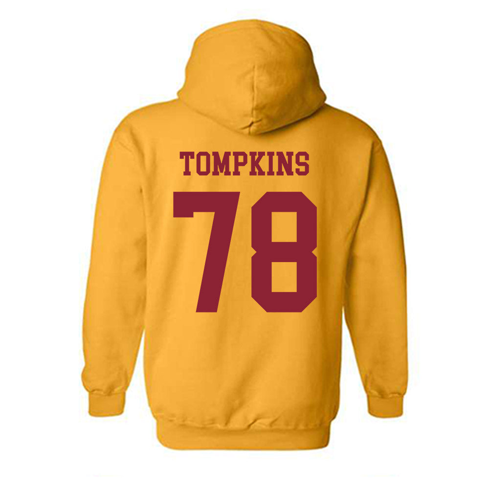 Iowa State - NCAA Football : Will Tompkins - Sports Shersey Hooded Sweatshirt-1