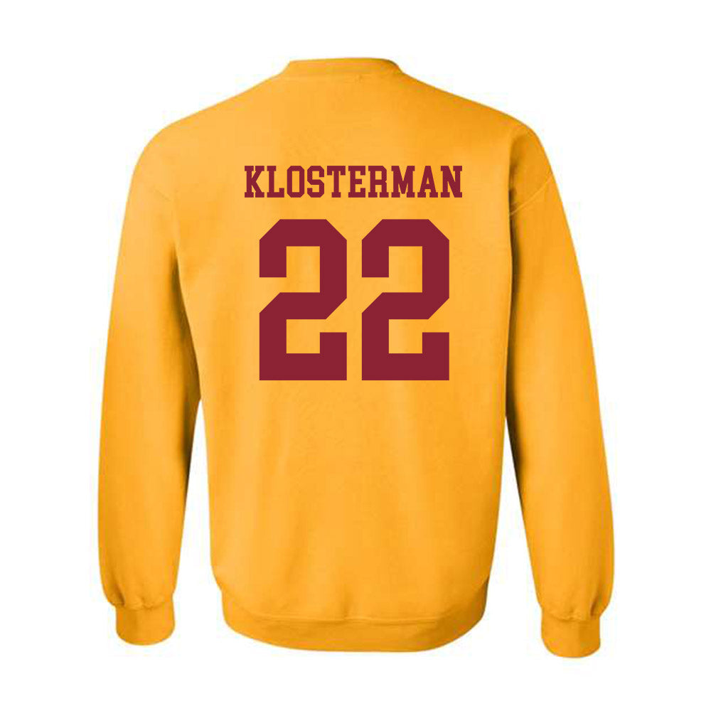 Iowa State - NCAA Football : John Klosterman - Sports Shersey Crewneck Sweatshirt