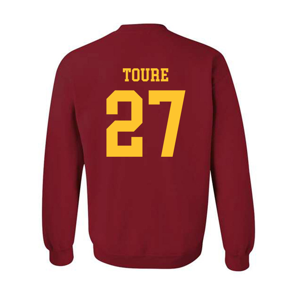 Iowa State - NCAA Men's Basketball : Killyan Toure - Sports Shersey Crewneck Sweatshirt-1