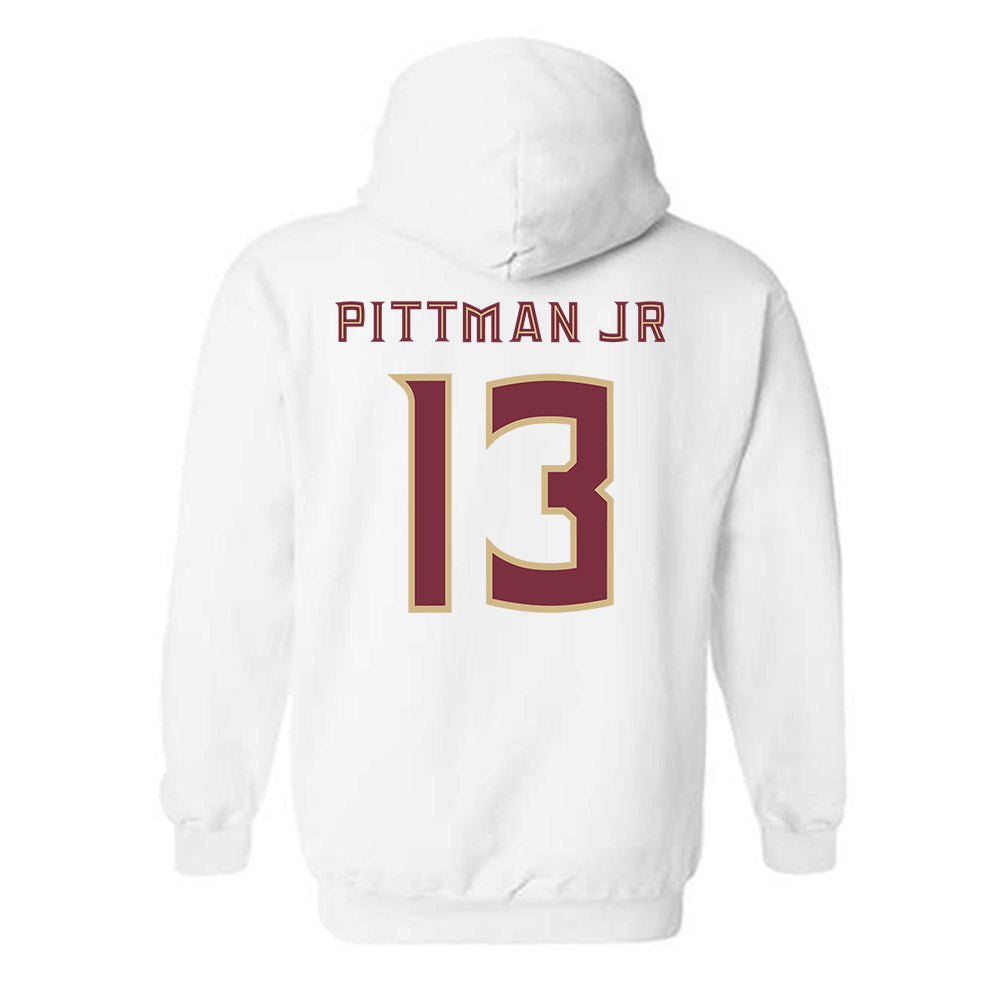 FSU - NCAA Football : Randy Pittman Jr - Replica Shersey Hooded Sweatshirt-1