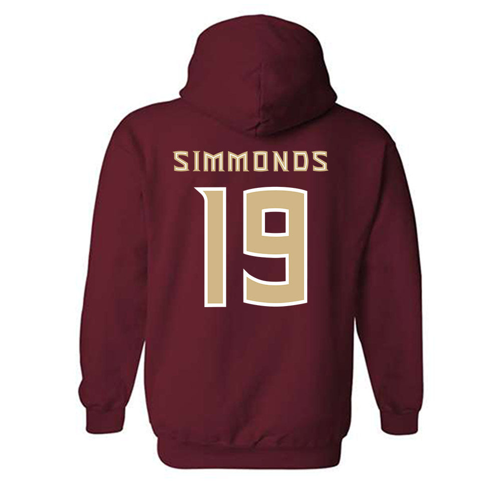 FSU - NCAA Women's Soccer : Kameron Simmonds - Replica Shersey Hooded Sweatshirt