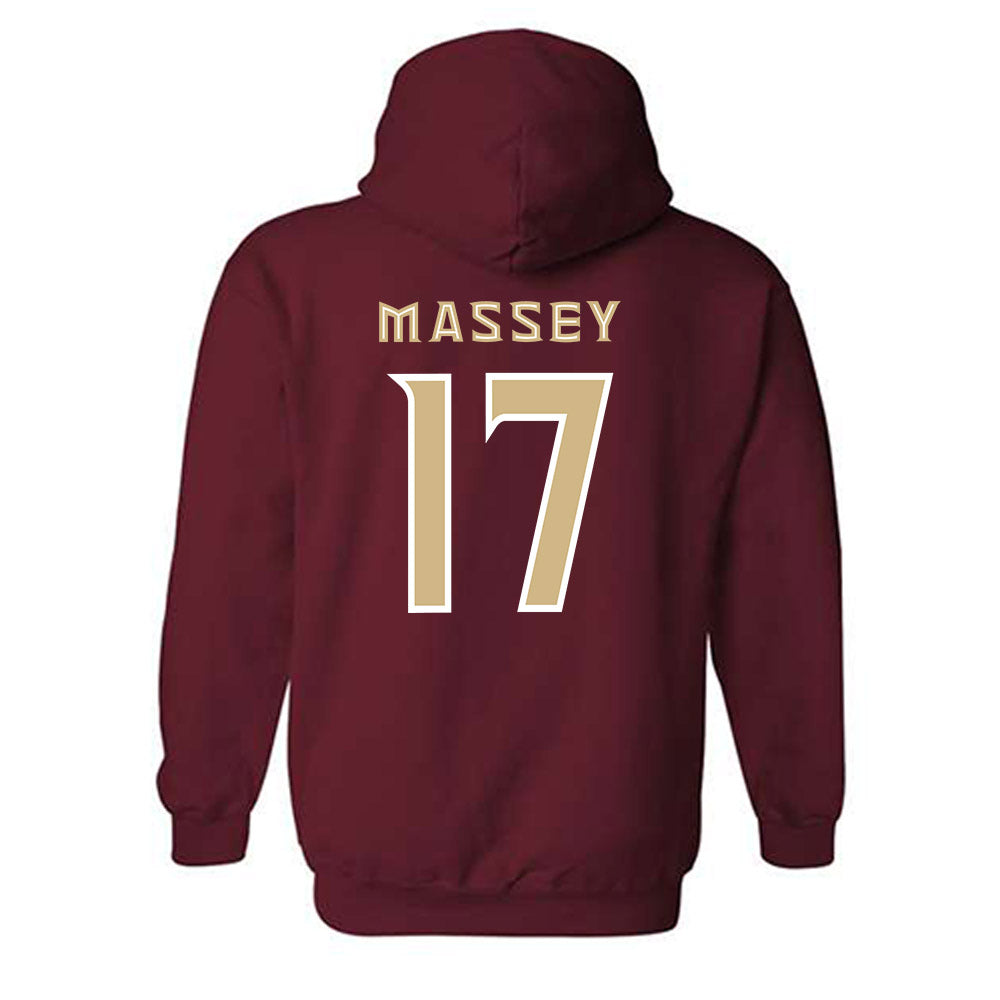 FSU - NCAA Beach Volleyball : Myriah Massey - Replica Shersey Hooded Sweatshirt