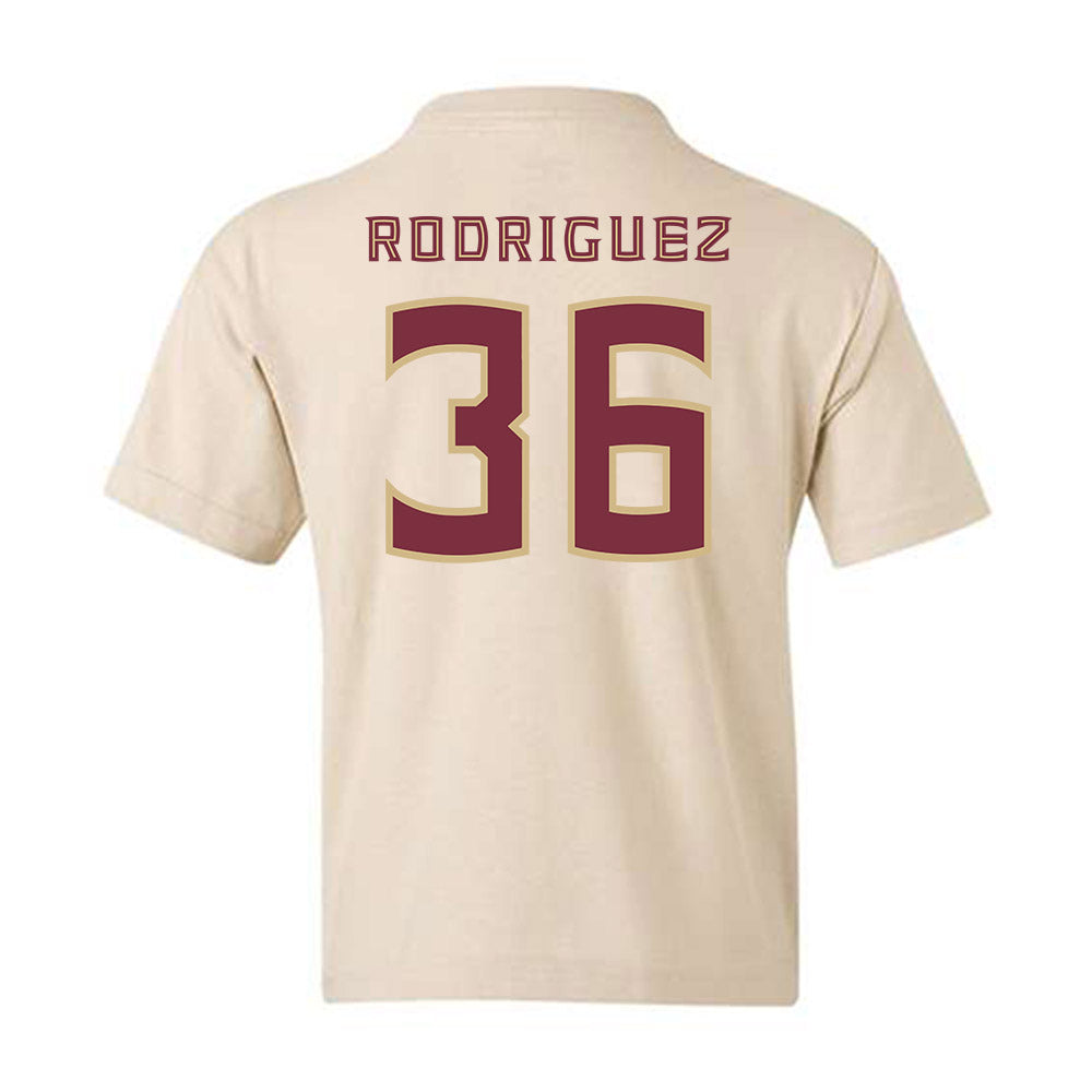 FSU - NCAA Baseball : Mookie Rodriguez - Replica Shersey Youth T-Shirt-1