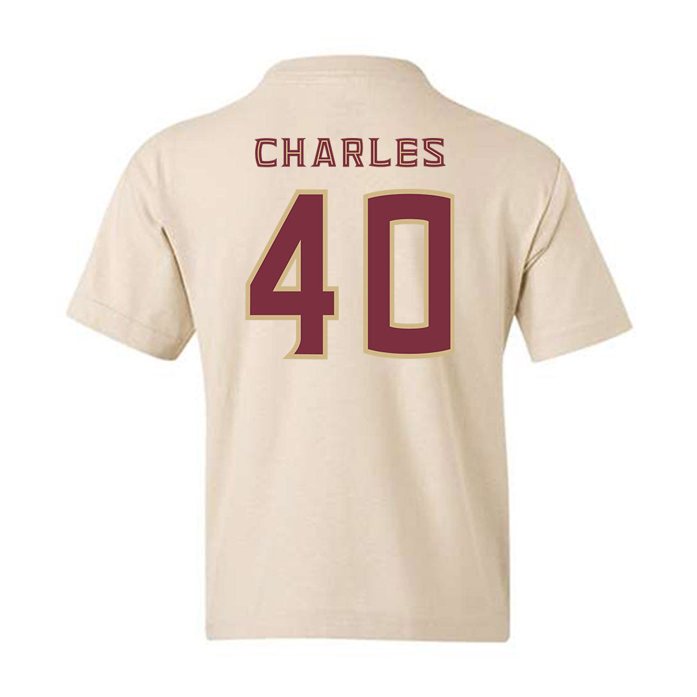 FSU - NCAA Baseball : Joe Charles - Replica Shersey Youth T-Shirt-1
