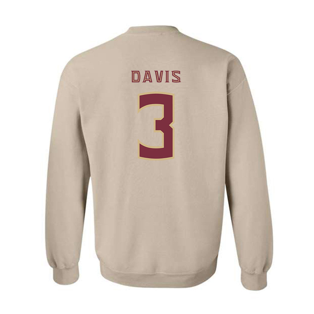 FSU - NCAA Football : Kam Davis - Replica Shersey Crewneck Sweatshirt