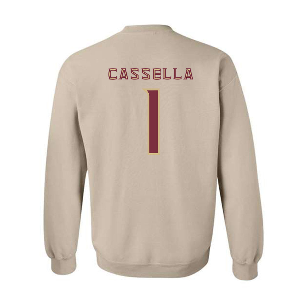 FSU - NCAA Women's Lacrosse : Sienna Cassella - Replica Shersey Crewneck Sweatshirt-1