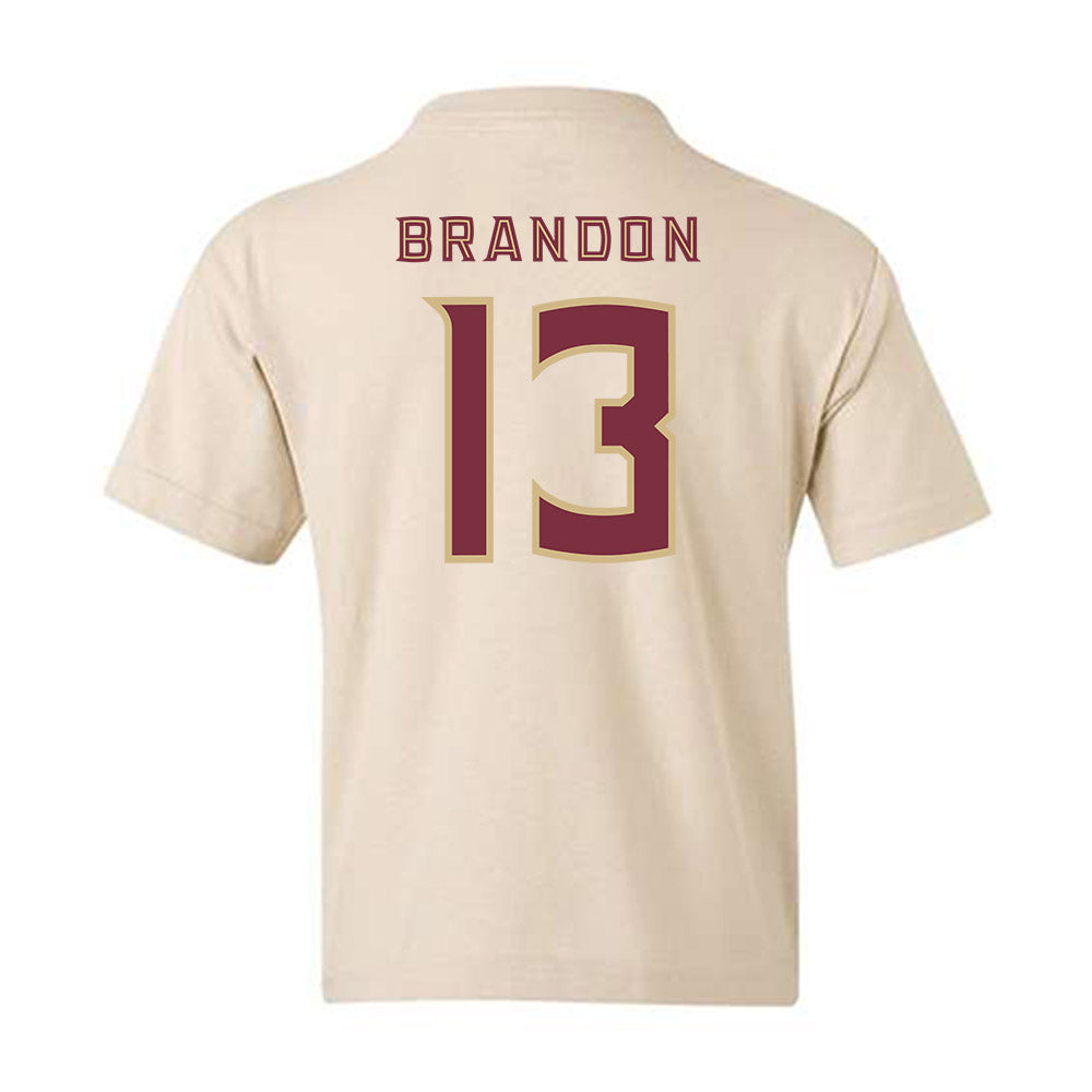 FSU - NCAA Women's Soccer : Mya Brandon - Replica Shersey Youth T-Shirt-1