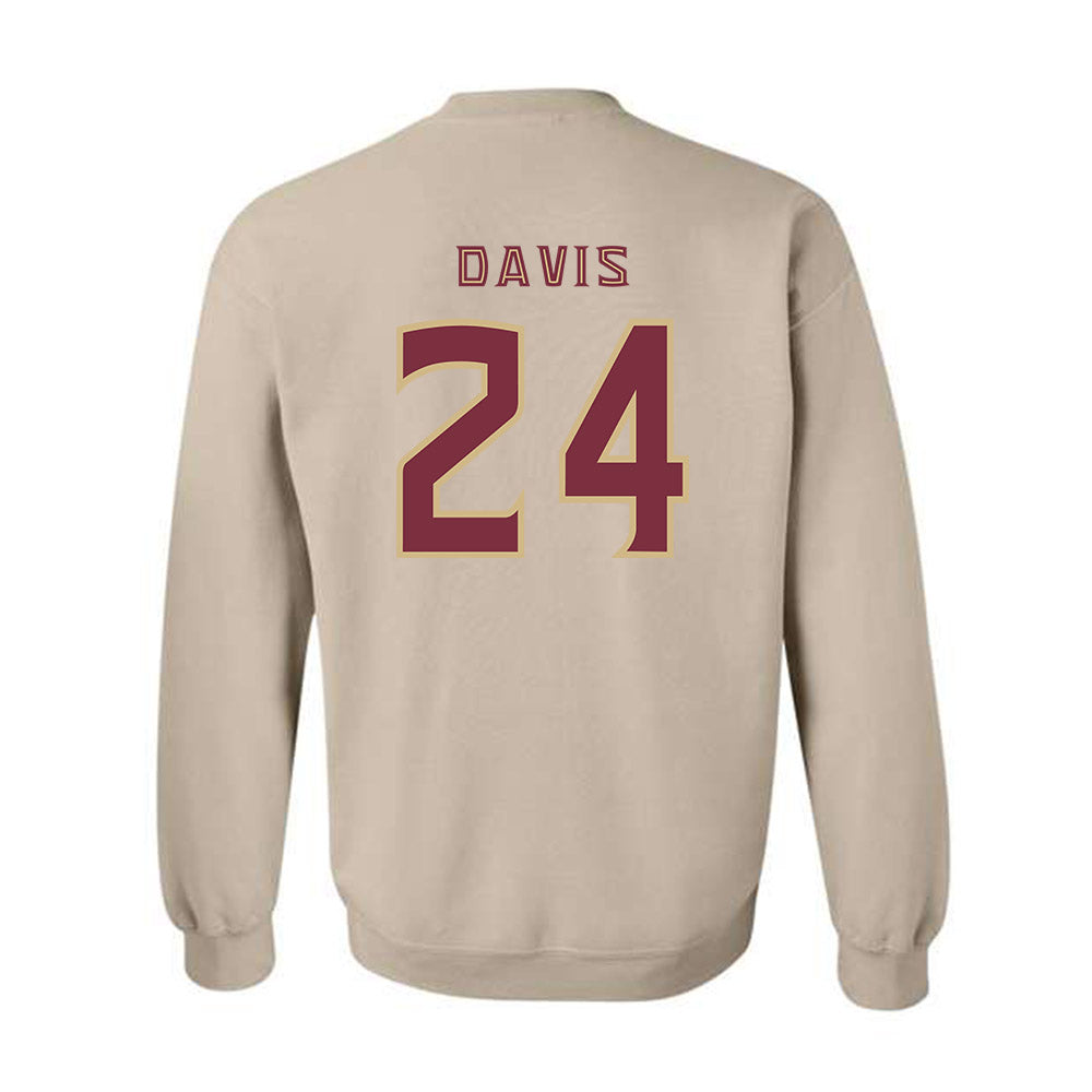 FSU - NCAA Women's Basketball : Pania Davis - Replica Shersey Crewneck Sweatshirt-1