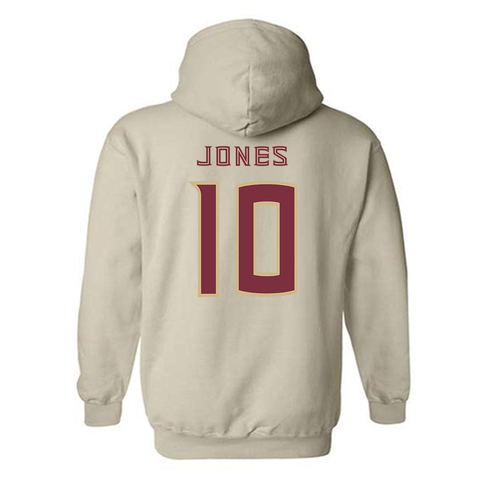 FSU - NCAA Men's Basketball : Lajae Jones - Replica Shersey Hooded Sweatshirt-1