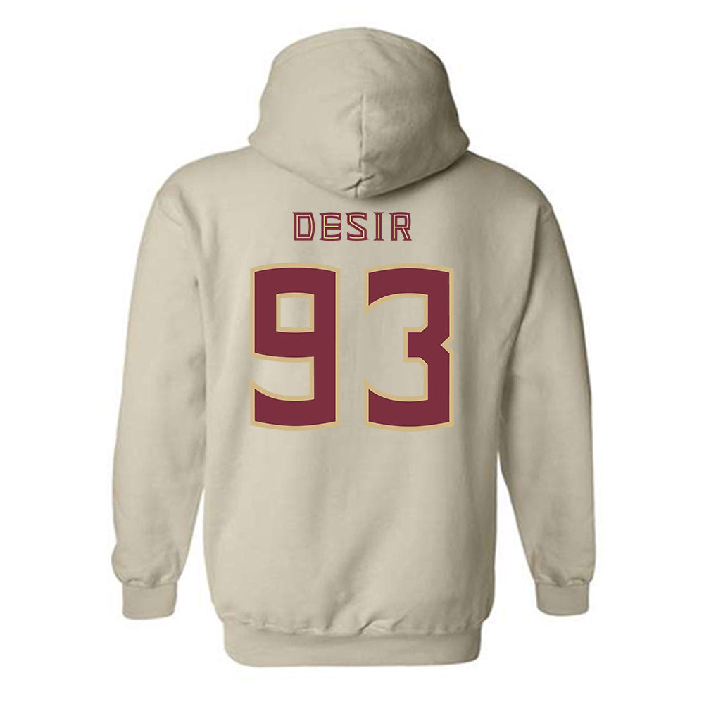 FSU - NCAA Football : Mandrell Desir - Replica Shersey Hooded Sweatshirt-1