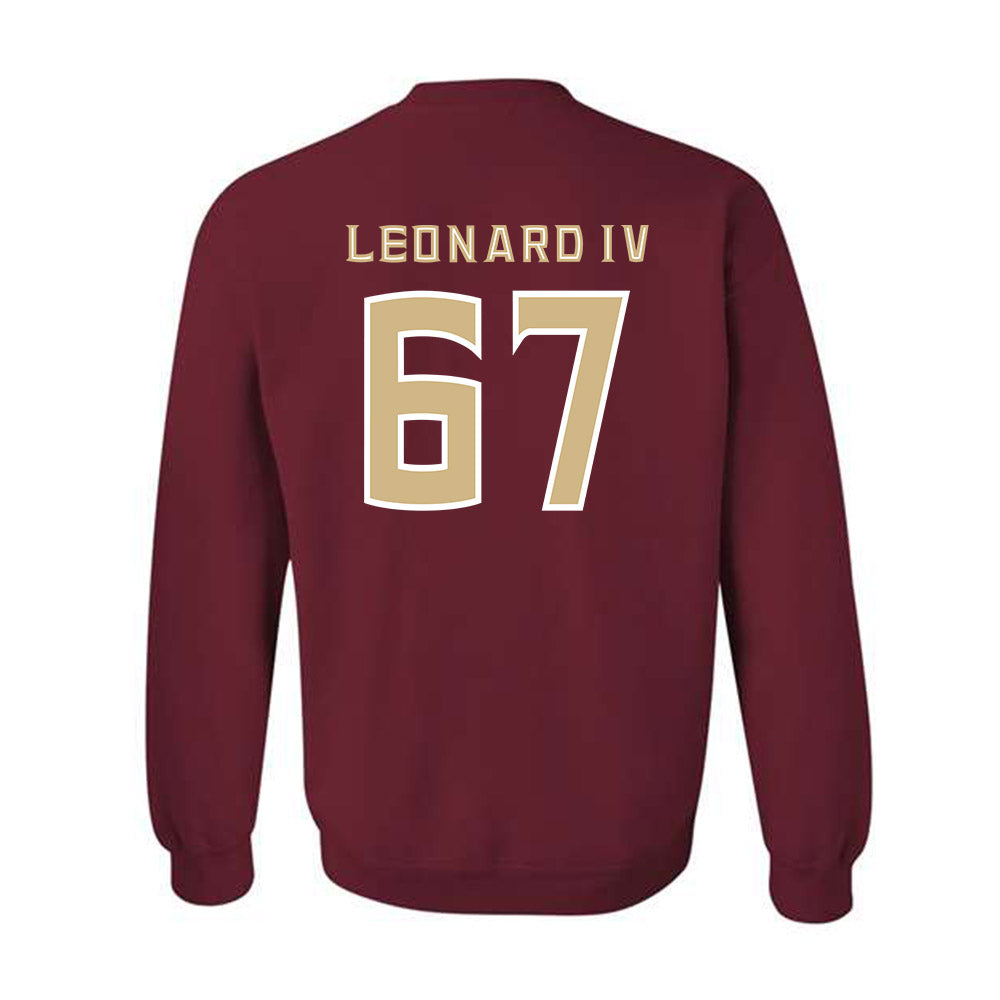 FSU - NCAA Football : Richie Leonard IV - Replica Shersey Crewneck Sweatshirt-1