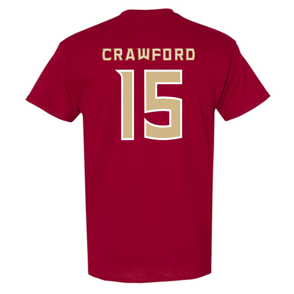 FSU - NCAA Men's Basketball : Jalen Crawford - Replica Shersey T-Shirt-1