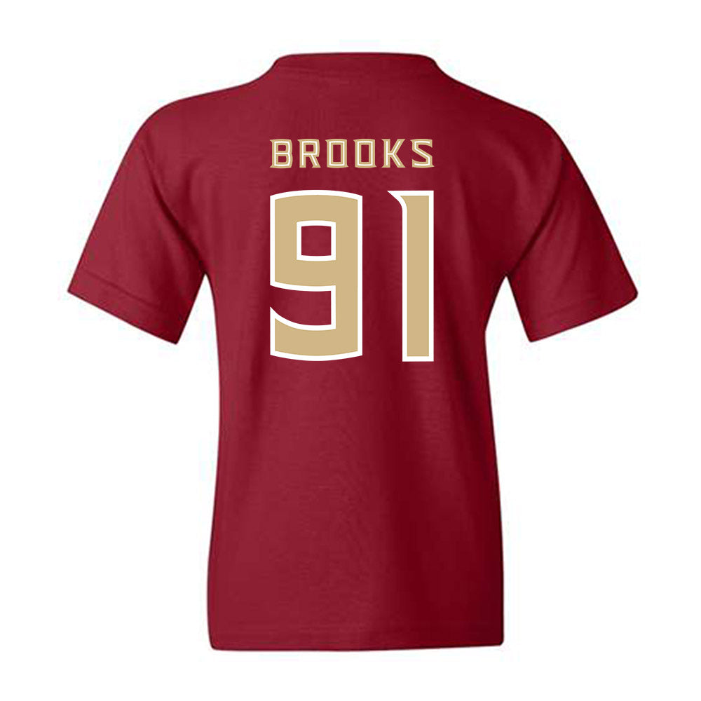 FSU - NCAA Football : Cam Brooks - Replica Shersey Youth T-Shirt-1