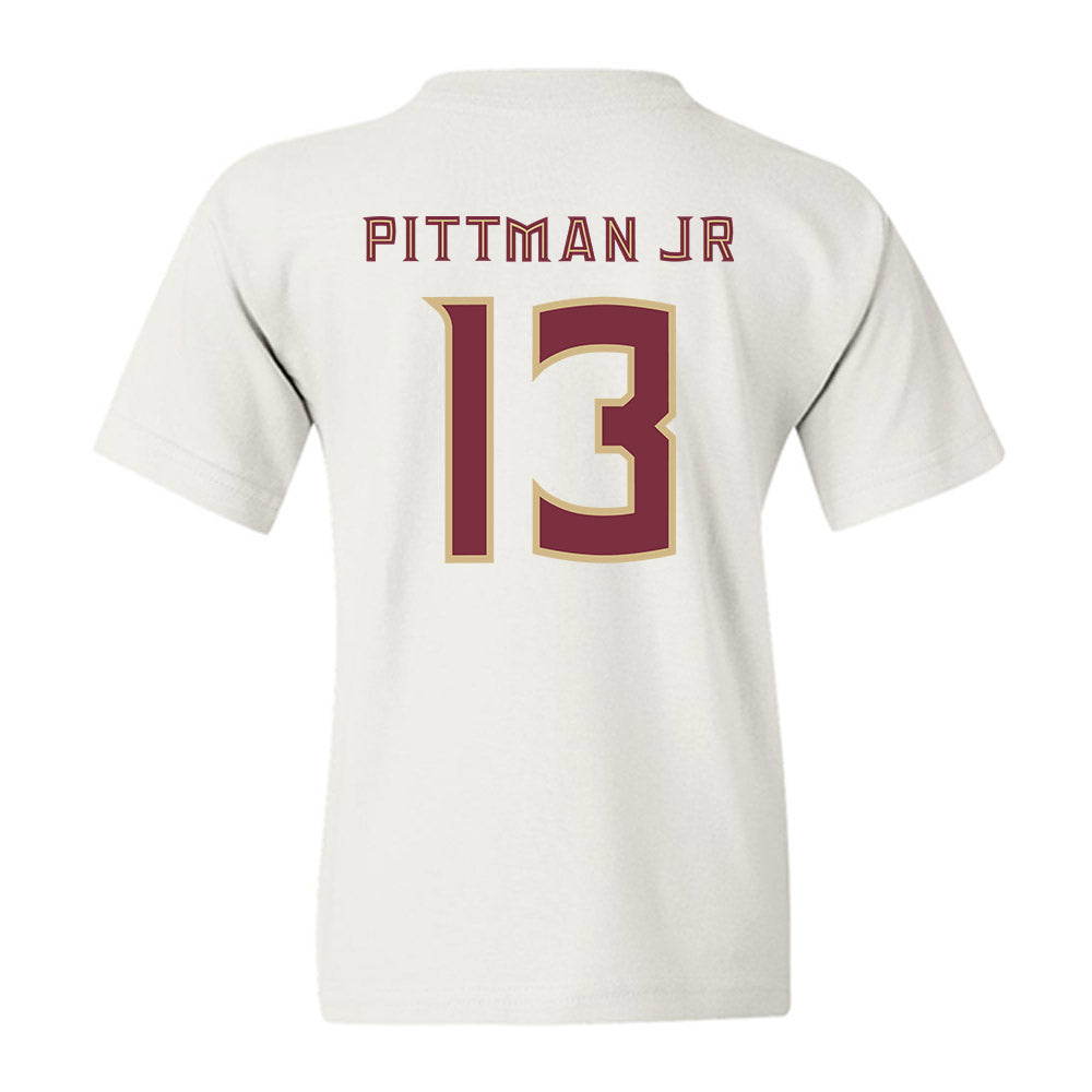 FSU - NCAA Football : Randy Pittman Jr - Replica Shersey Youth T-Shirt-1