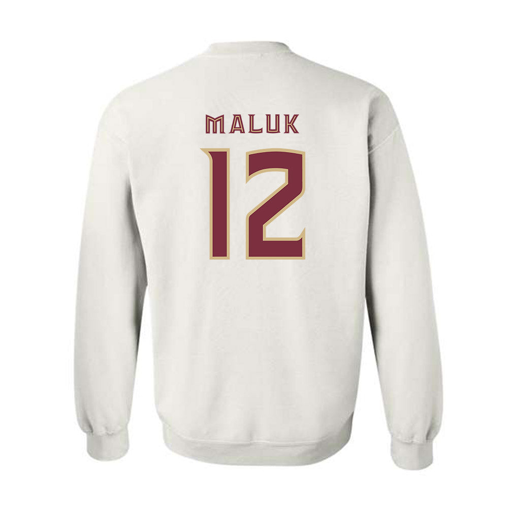 FSU - NCAA Men's Basketball : Alier Maluk - Replica Shersey Crewneck Sweatshirt-1