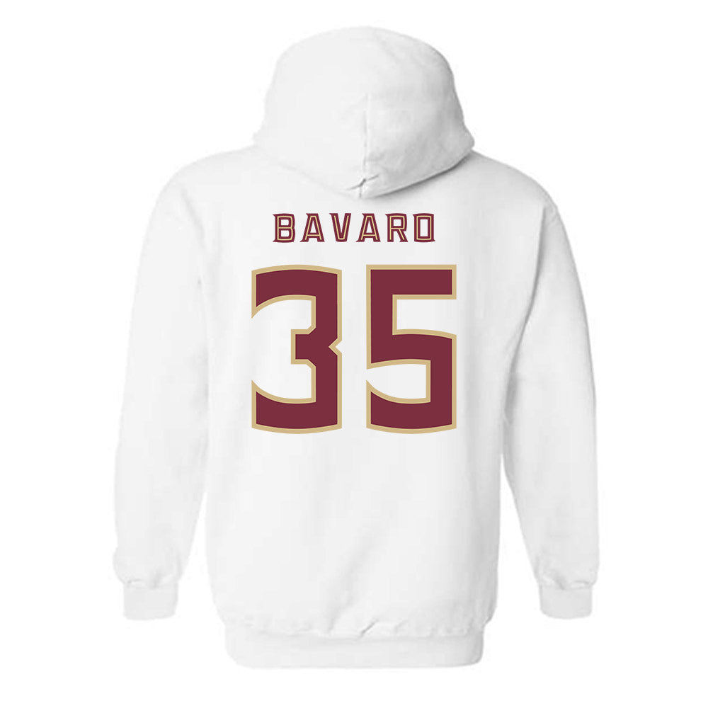 FSU - NCAA Baseball : Will Bavaro - Replica Shersey Hooded Sweatshirt-1
