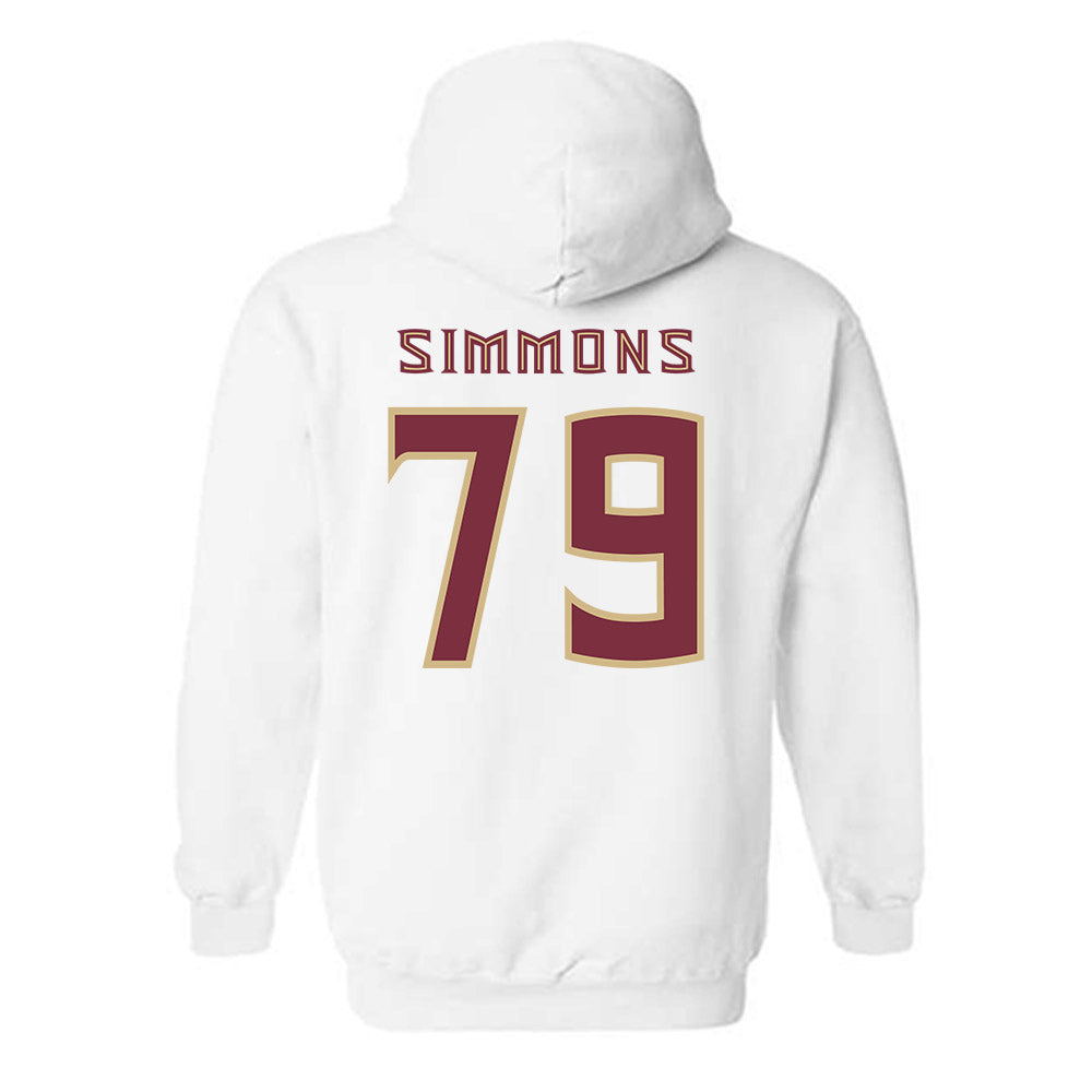 FSU - NCAA Football : Lucas Simmons - Replica Shersey Hooded Sweatshirt