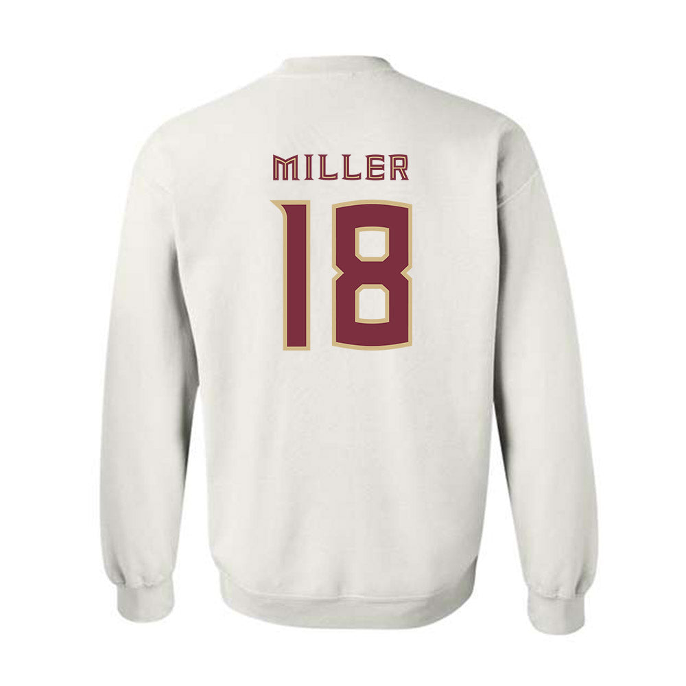 FSU - NCAA Women's Lacrosse : Ellie Miller - Replica Shersey Crewneck Sweatshirt-1