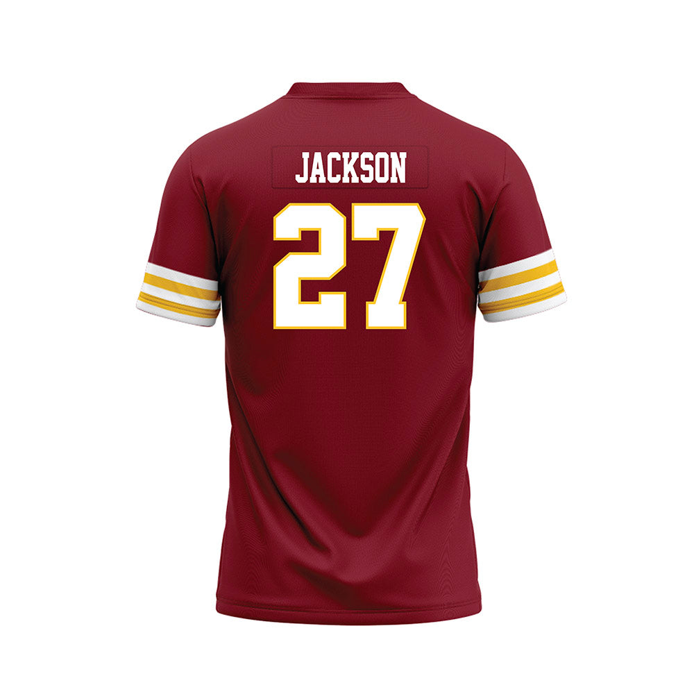 Iowa State - NCAA Football : Jayden Jackson - Cardinal Premium Football Jersey-1