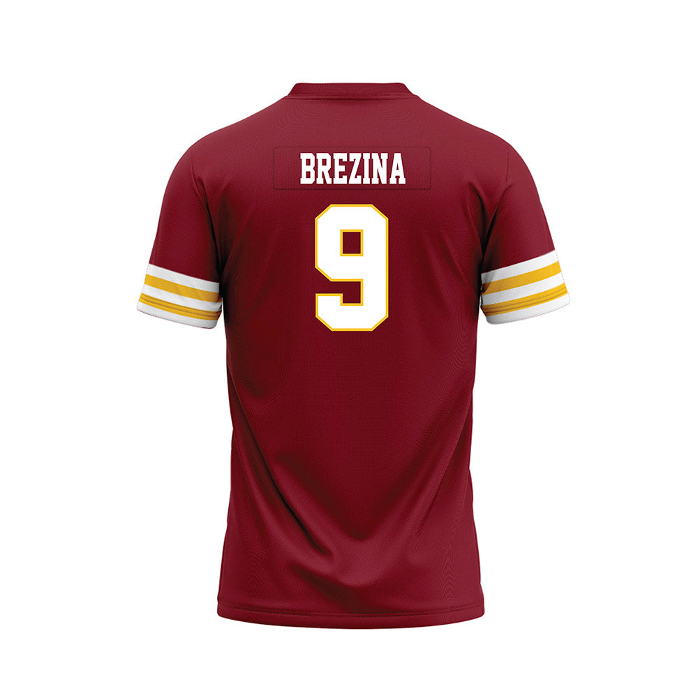 Iowa State - NCAA Football : Cael Brezina - Cardinal Premium Football Jersey