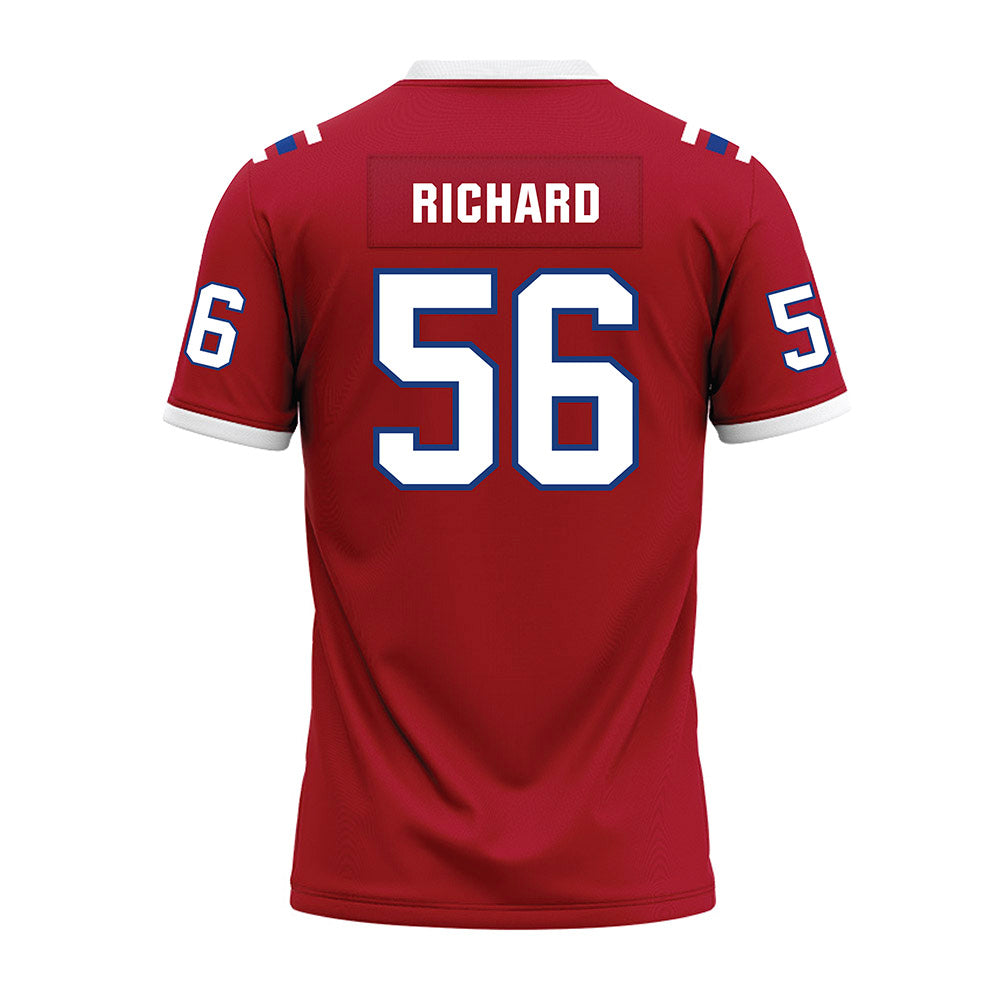 LA Tech - NCAA Football : Andrew Richard - Red Premium Football Jersey
