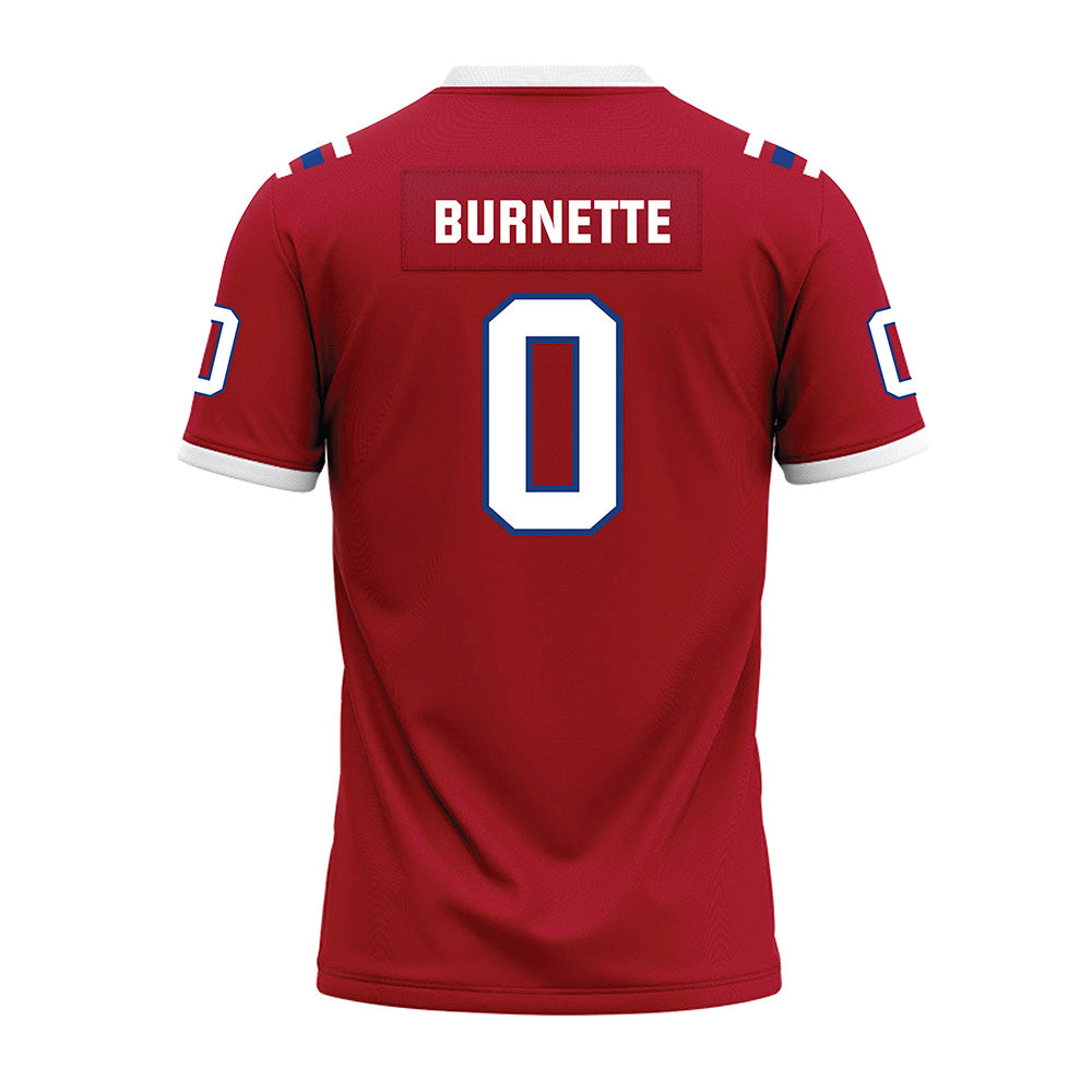 LA Tech - NCAA Football : Andrew Burnette - Red Premium Football Jersey-1