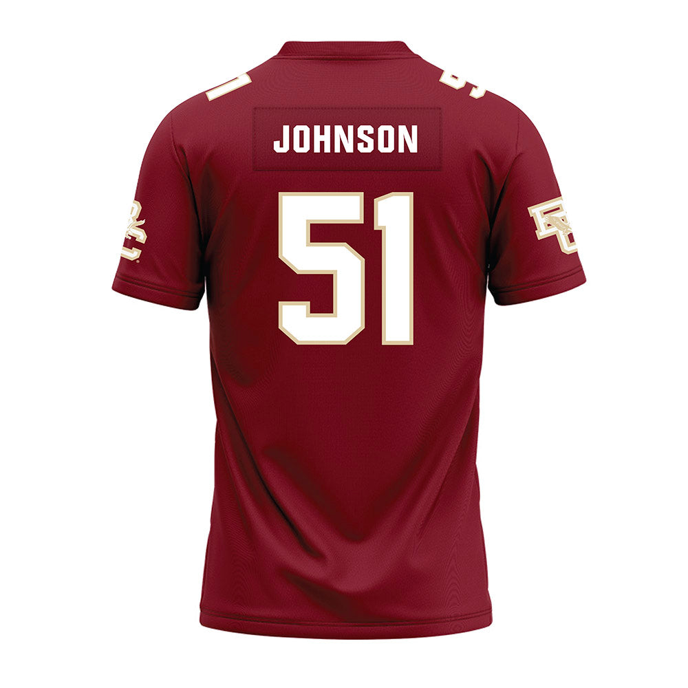 Boston College - NCAA Football : Amir Johnson - Premium Football Jersey-1