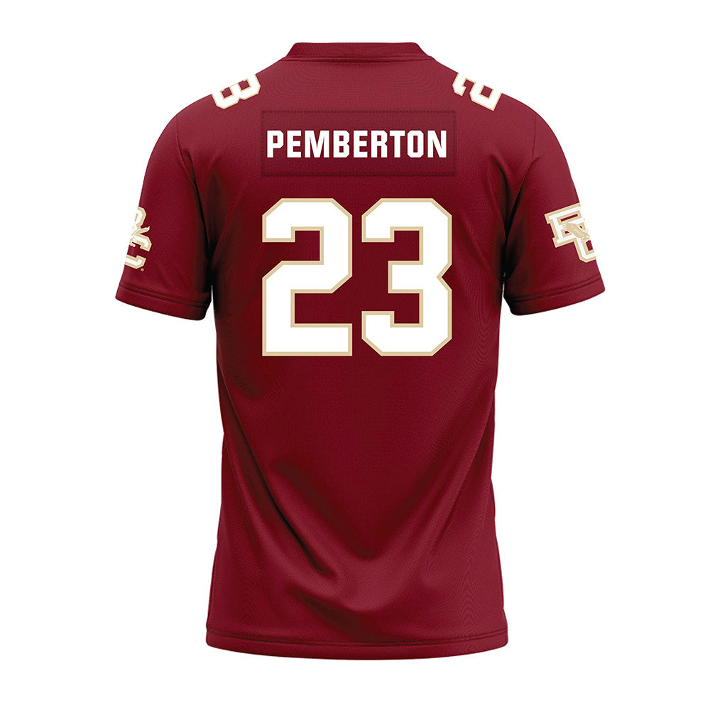 Boston College - NCAA Football : Vaughn Pemberton - Premium Football Jersey-1