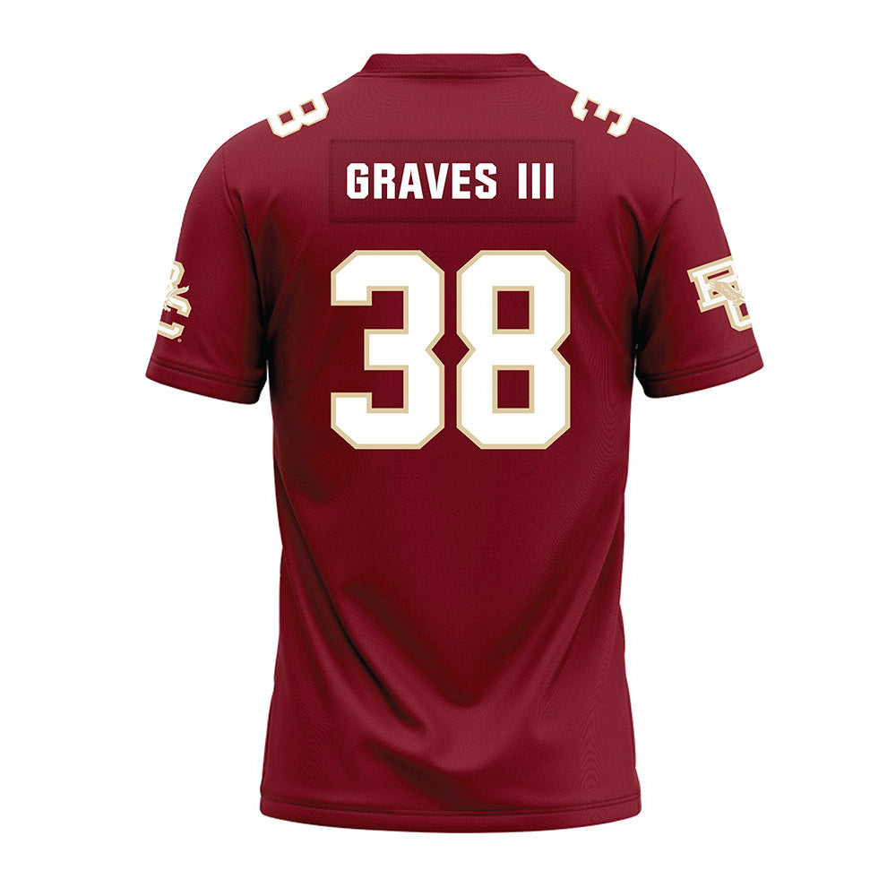 Boston College - NCAA Football : Will Graves III - Premium Football Jersey-1