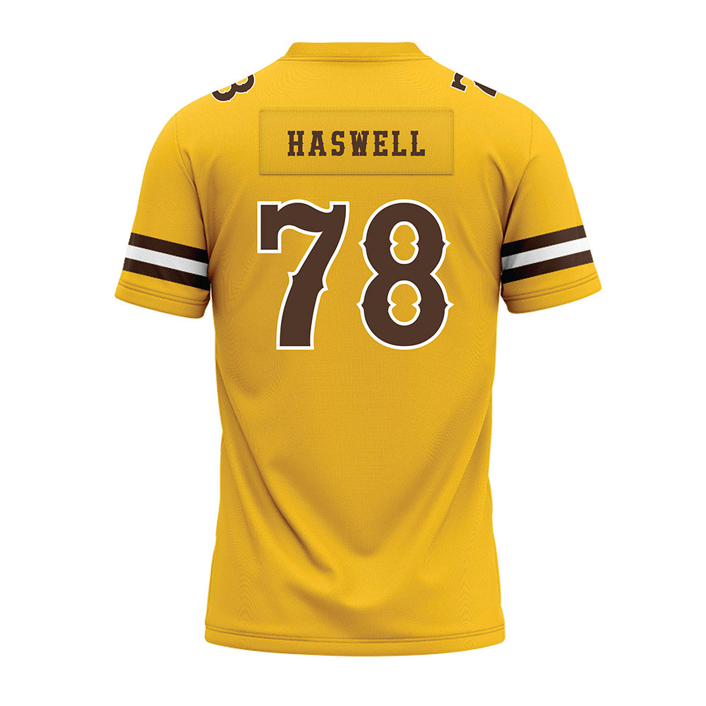 Wyoming - NCAA Football : Alex Haswell - Premium Football Jersey