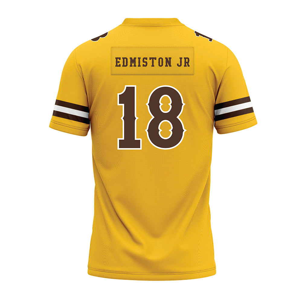 Wyoming - NCAA Football : Bart Edmiston Jr - Premium Football Jersey-1