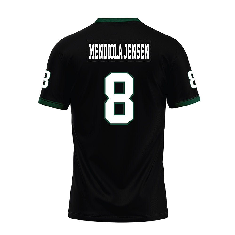 Hawaii - NCAA Football : Kilinahe Mendiola-Jensen - Black Premium Football Jersey-1
