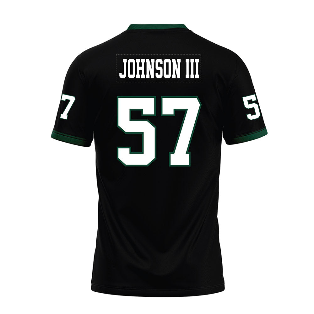 Hawaii - NCAA Football : Jackie Johnson III - Black Premium Football Jersey-1