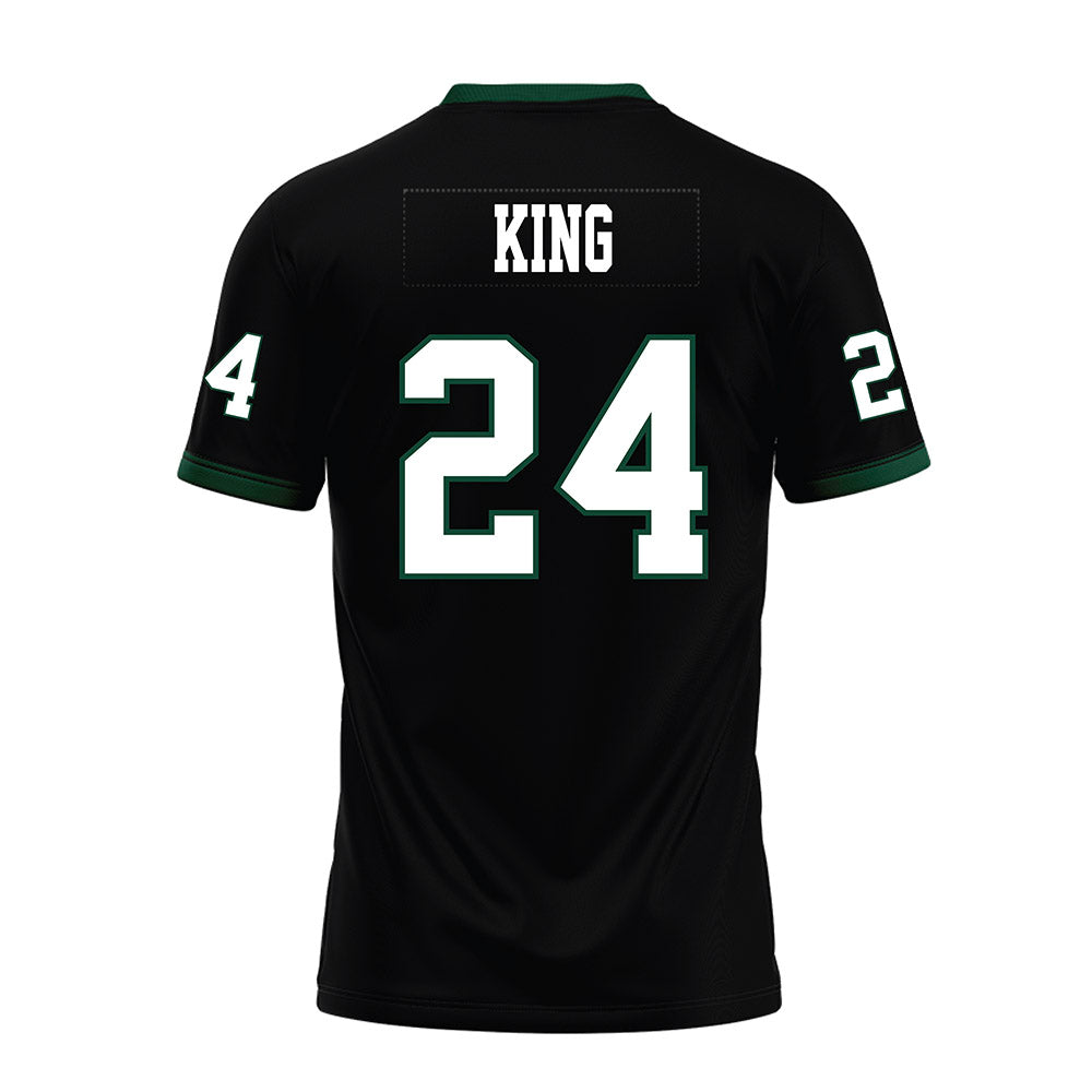 Hawaii - NCAA Football : Devyn King - Black Premium Football Jersey-1