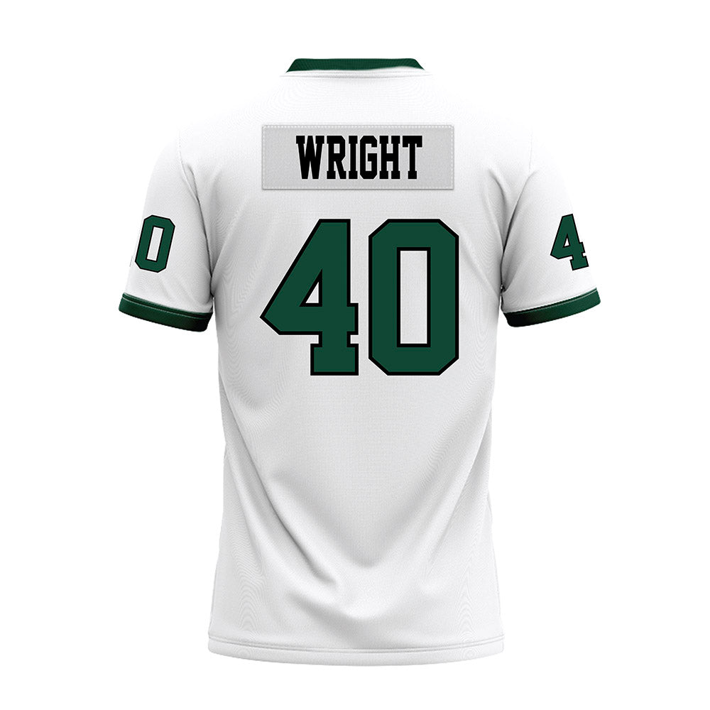 Hawaii - NCAA Football : Jeremiah Wright - White Football Jersey-1