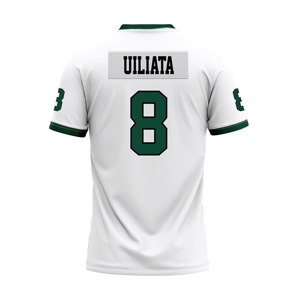 Hawaii - NCAA Football : Liatama Uiliata - White Football Jersey-1
