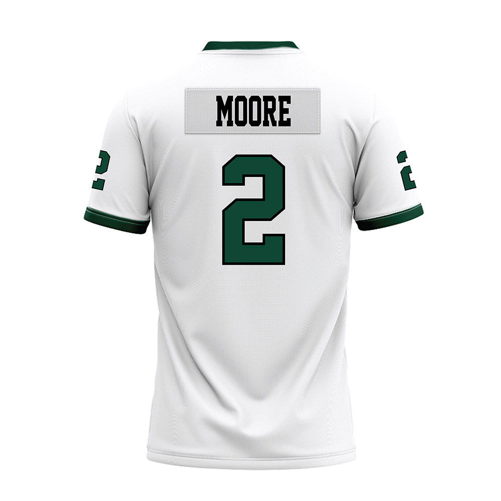 Hawaii - NCAA Football : Bronz Moore - White Football Jersey-1