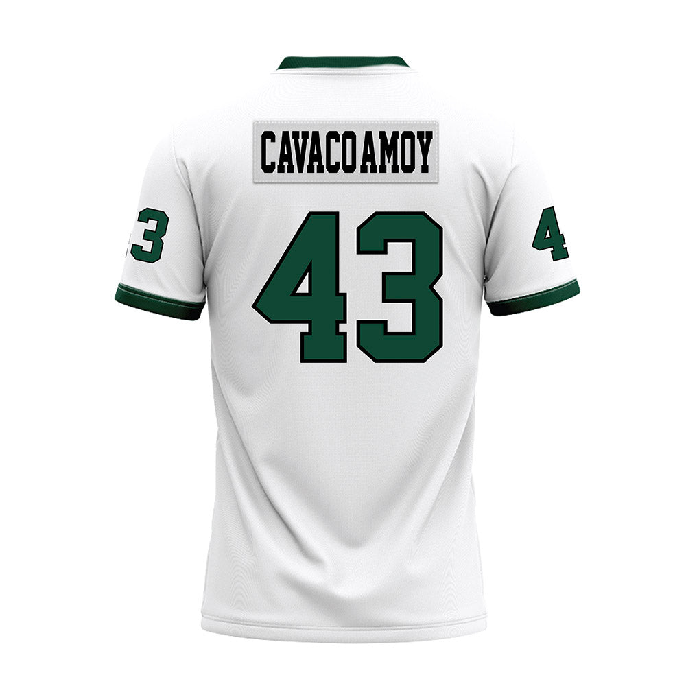 Hawaii - NCAA Football : Alika Cavaco-Amoy - White Football Jersey-1