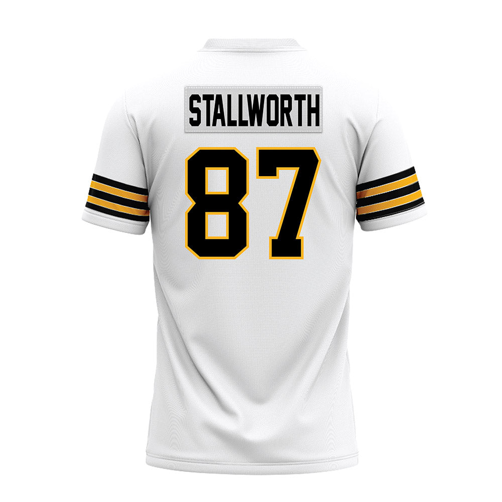 Towson - NCAA Football : Jordan Stallworth - White Premium Football Jersey-1