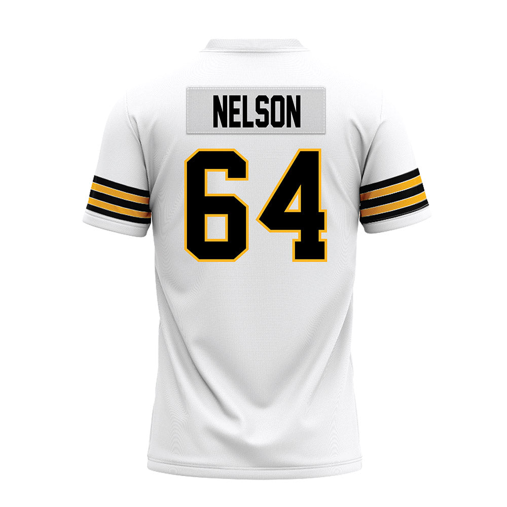Towson - NCAA Football : Joden Nelson - White Premium Football Jersey-1