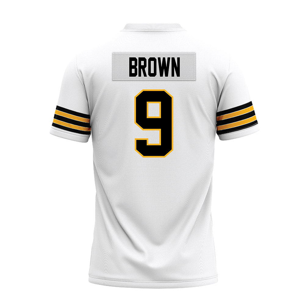 Towson - NCAA Football : Sean Brown - White Premium Football Jersey