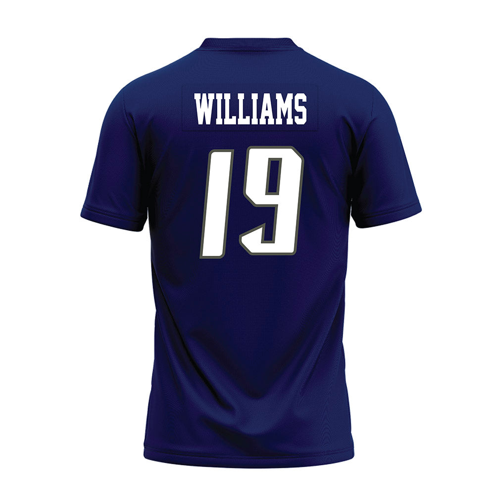 Rice - NCAA Football : Jeremiah Williams - Navy Blue Premium Football Jersey-1