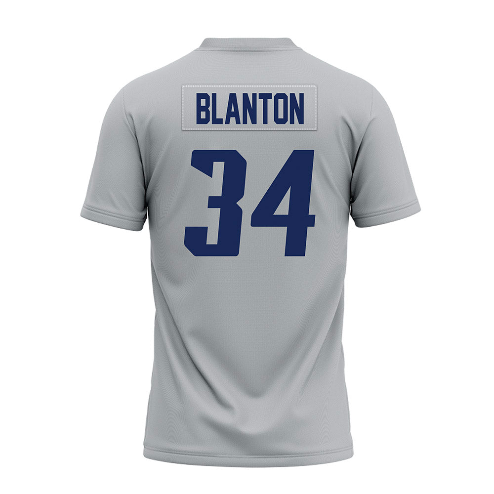 Rice - NCAA Football : Kaleb Blanton - Mid Grey Premium Football Jersey-1