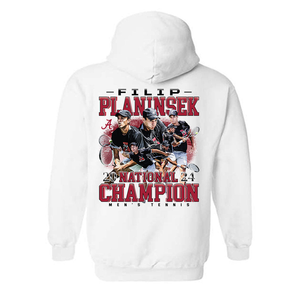 Alabama - NCAA Men's Tennis : Filip Planinsek - Player Collage Hooded Sweatshirt